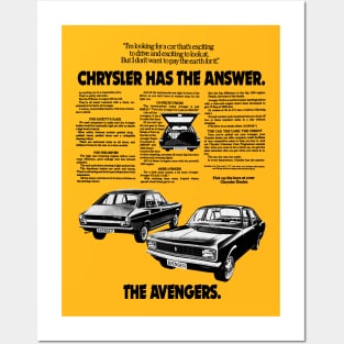 HILLMAN AVENGER - advert Posters and Art